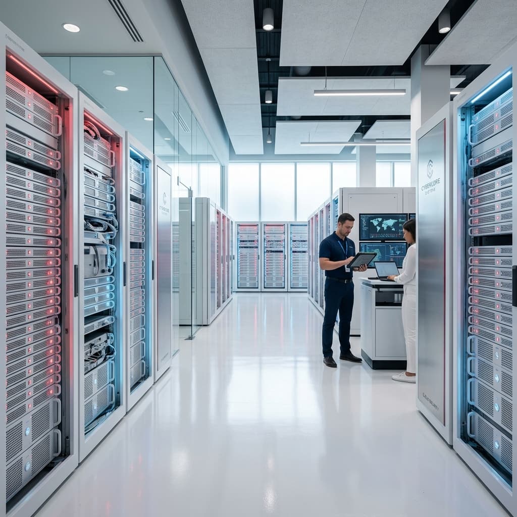 Premium Cybersecurity Server Room